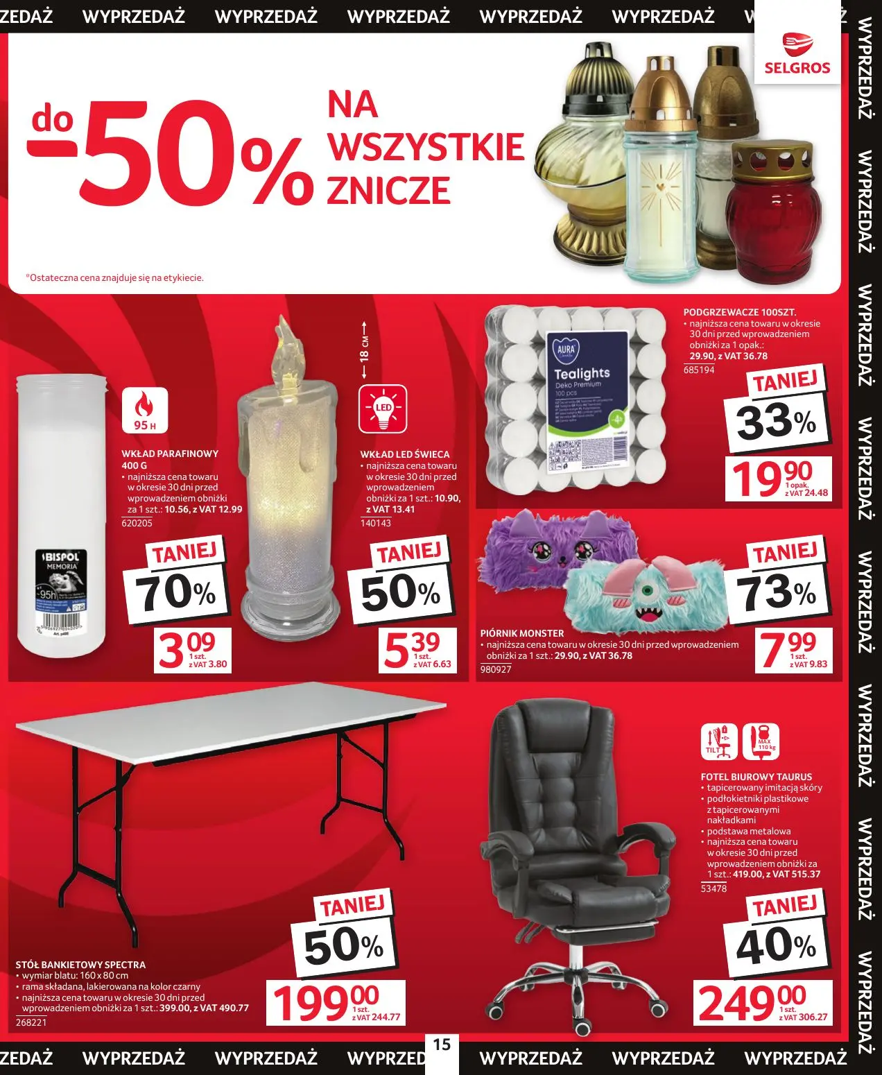gazetka promocyjna SELGROS Oferta wyprzedażowa - Strona 15