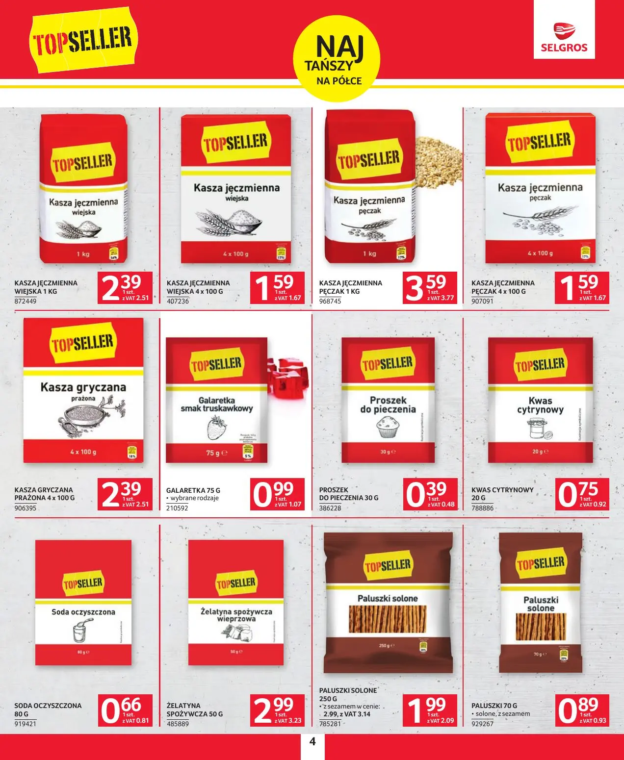 gazetka promocyjna SELGROS Katalog Topseller - Strona 4