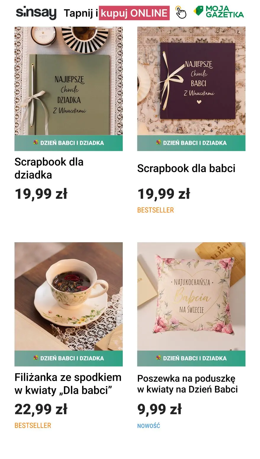 gazetka promocyjna Sinsay 💐 Dzień Babci i Dziadka - Strona 3