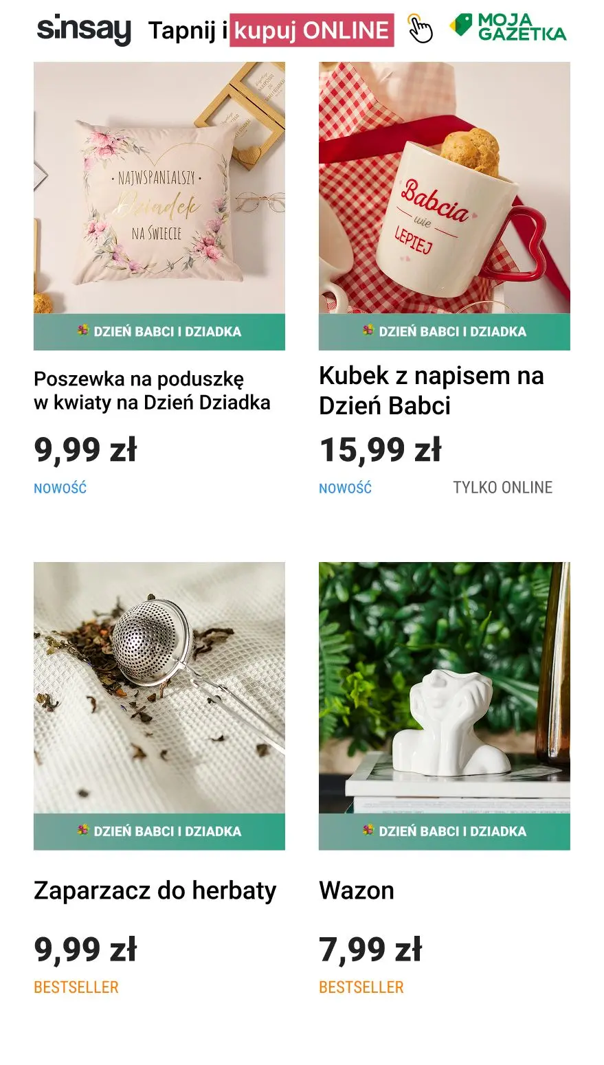 gazetka promocyjna Sinsay 💐 Dzień Babci i Dziadka - Strona 4