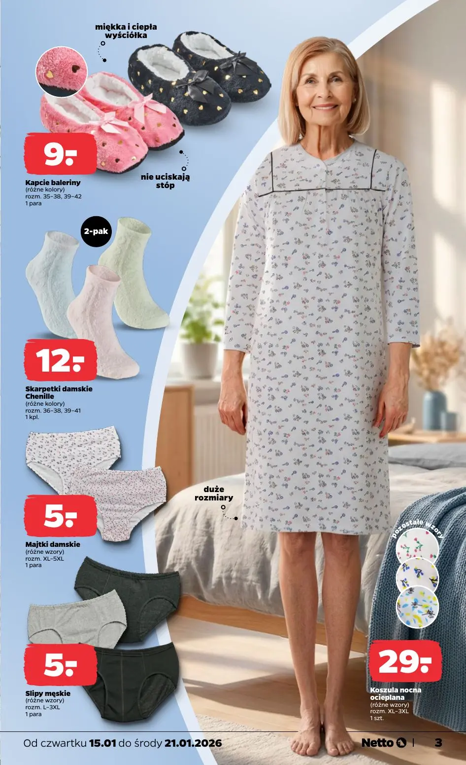 gazetka promocyjna NETTO Temat tygodnia: kołdry i pościele - Strona 3