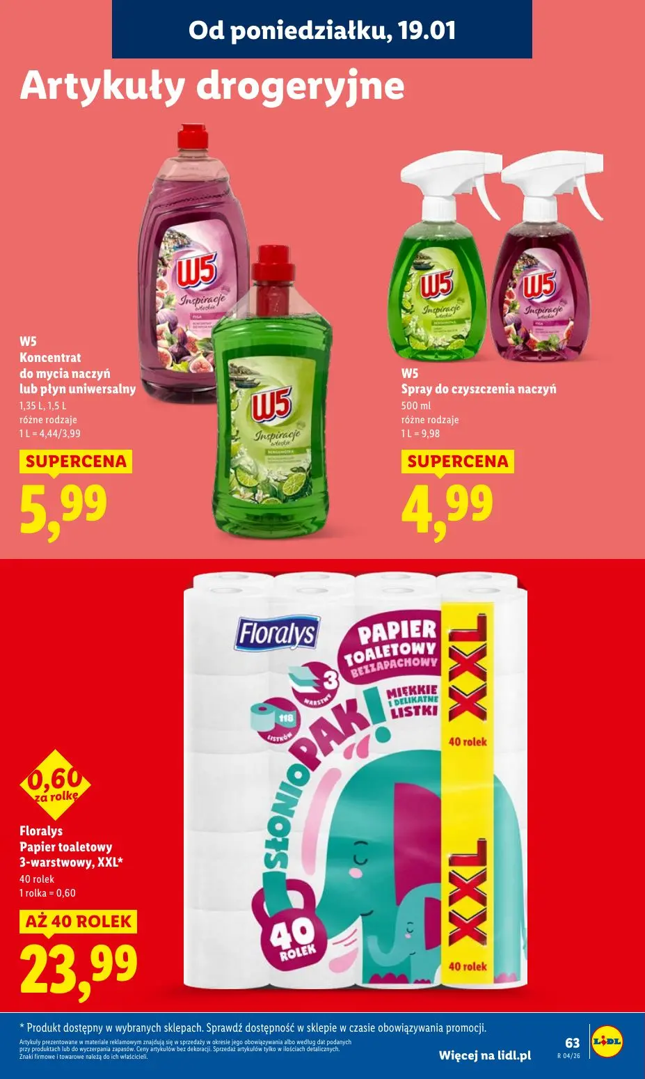 gazetka promocyjna LIDL Od poniedziałku - Strona 63