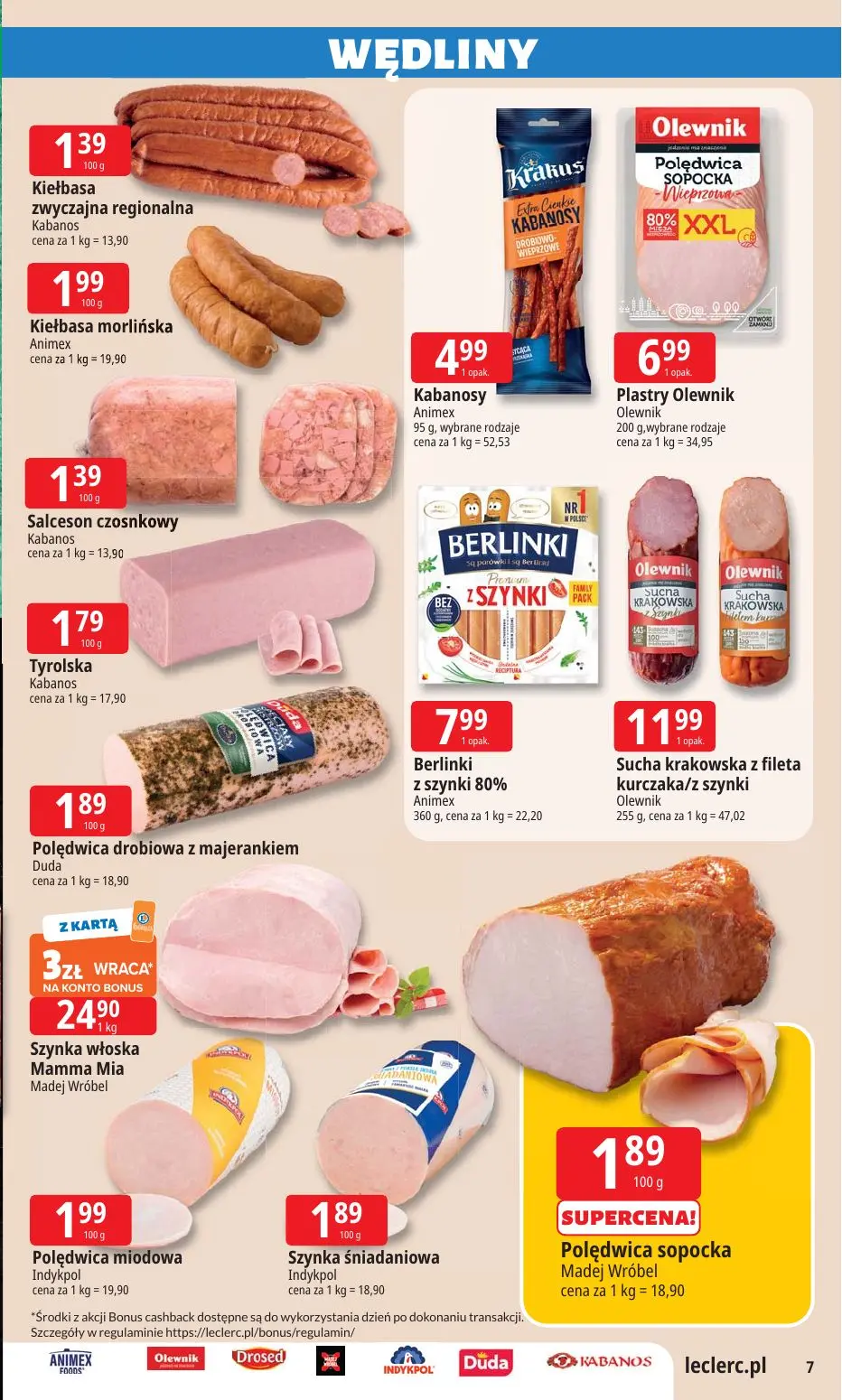 gazetka promocyjna E.Leclerc Dzień Babci i Dziadka - oferta rozszerzona - Strona 7