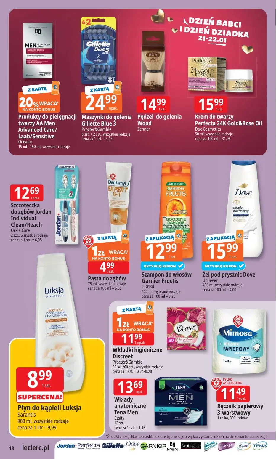 gazetka promocyjna E.Leclerc Dzień Babci i Dziadka - oferta rozszerzona - Strona 18