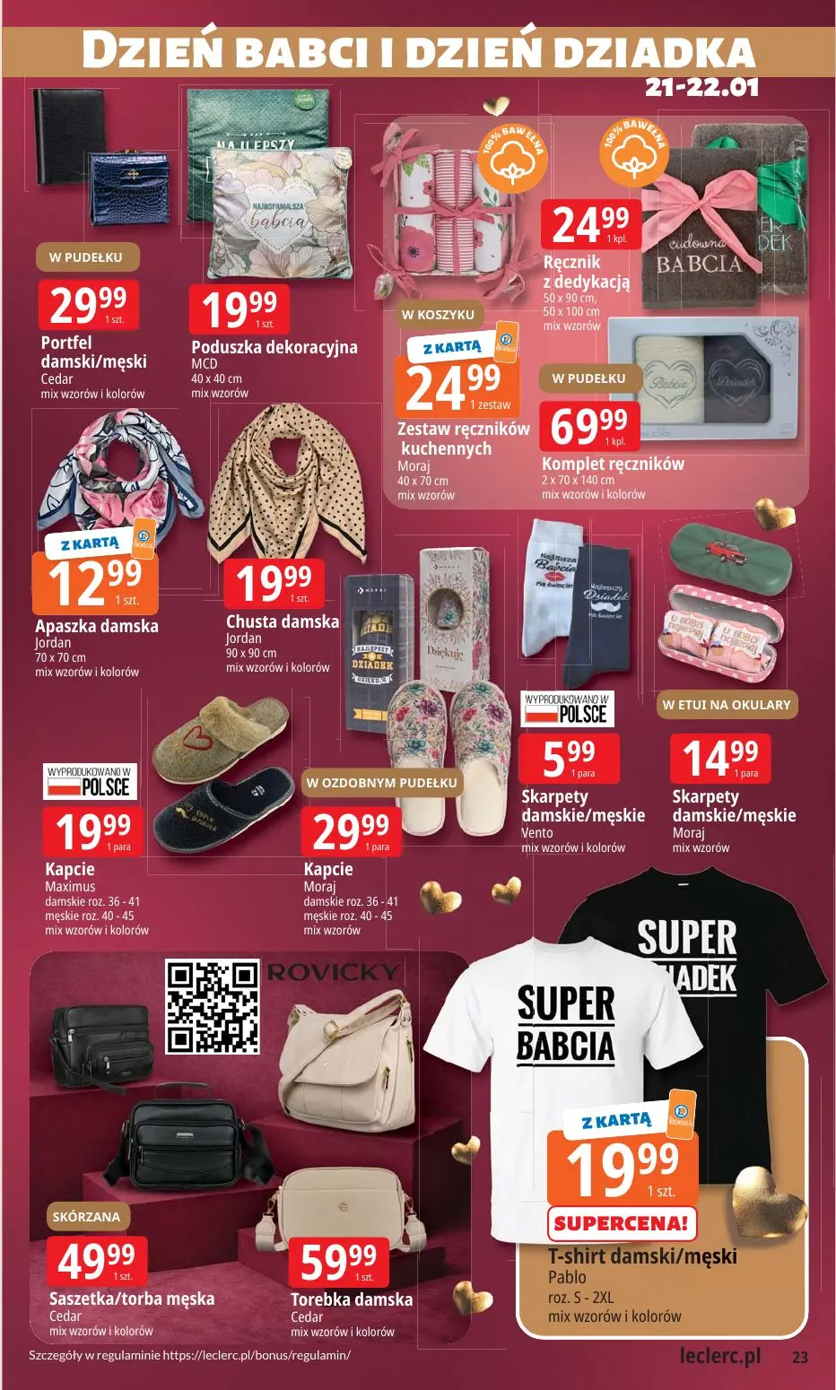 gazetka promocyjna E.Leclerc Dzień Babci i Dziadka - oferta rozszerzona - Strona 23