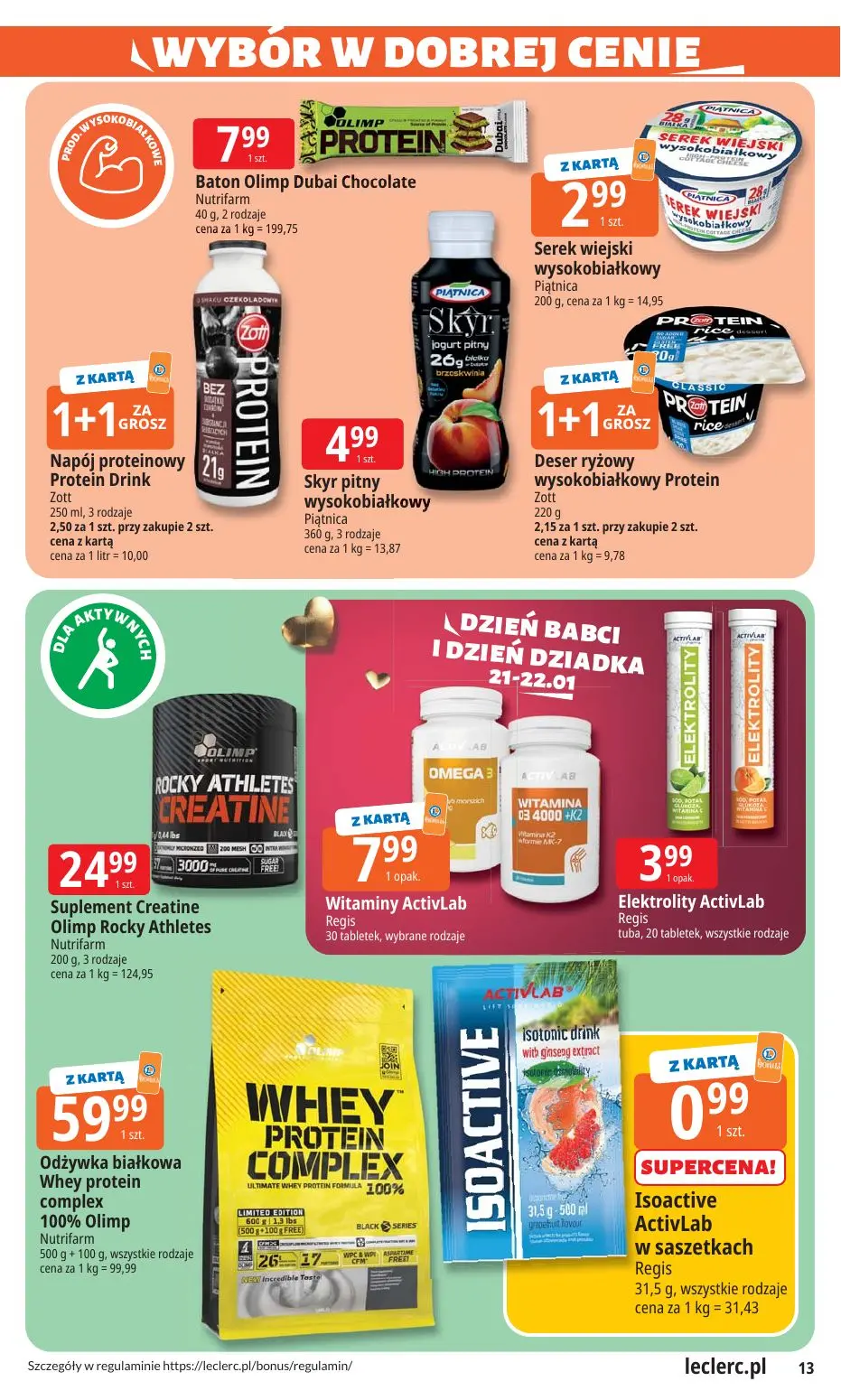 gazetka promocyjna E.Leclerc Dzień Babci i Dziadka w super cenie  - Strona 13