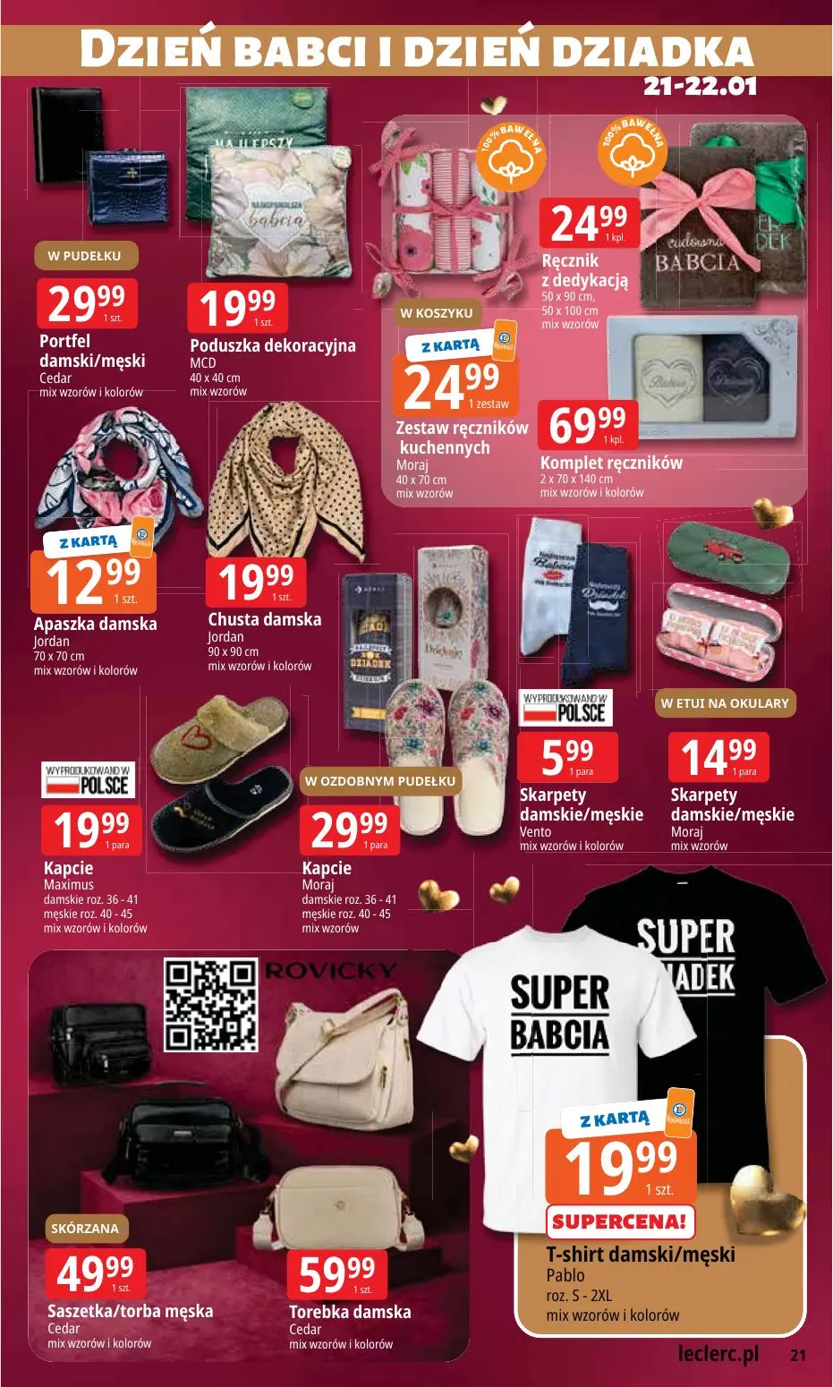 gazetka promocyjna E.Leclerc Dzień Babci i Dziadka w super cenie  - Strona 21