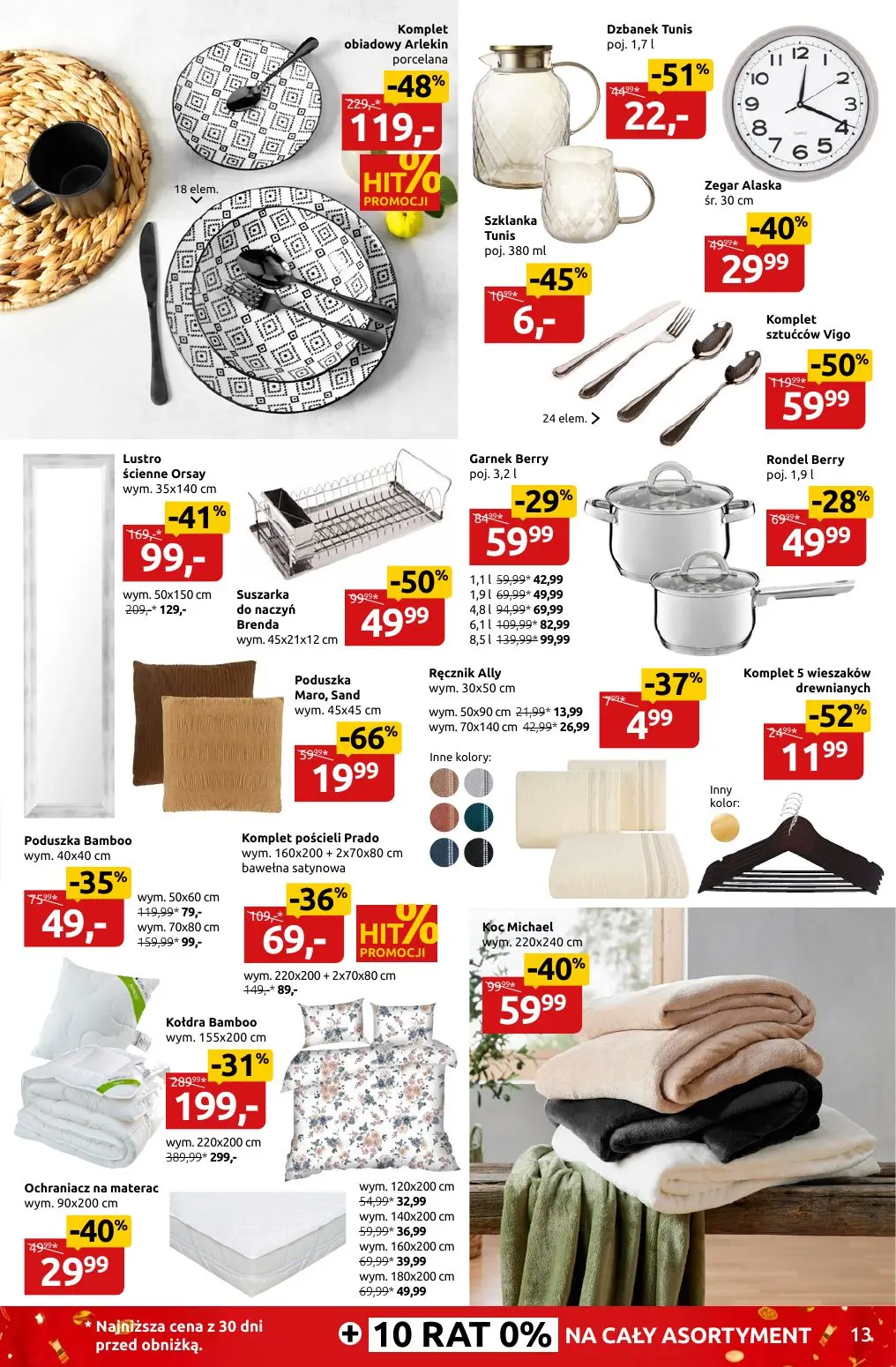 gazetka promocyjna Black Red White Nowy rok - Nowe wnętrze do -55% - Strona 13