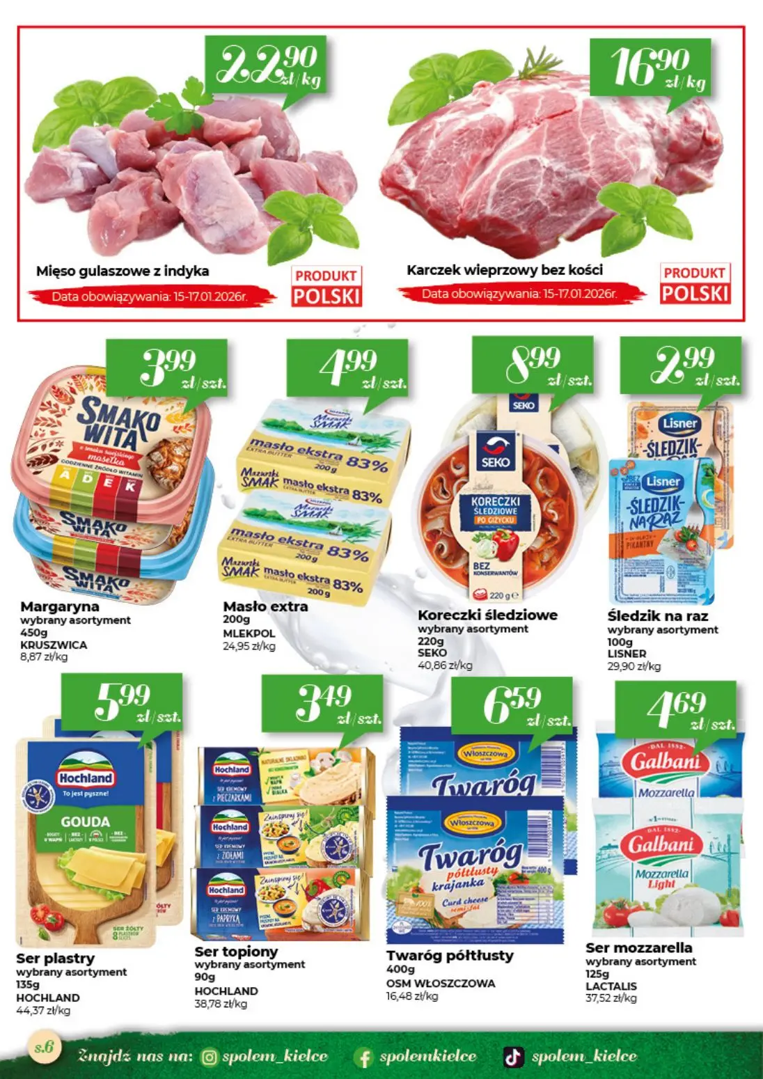 gazetka promocyjna Społem Kielce  - Strona 6