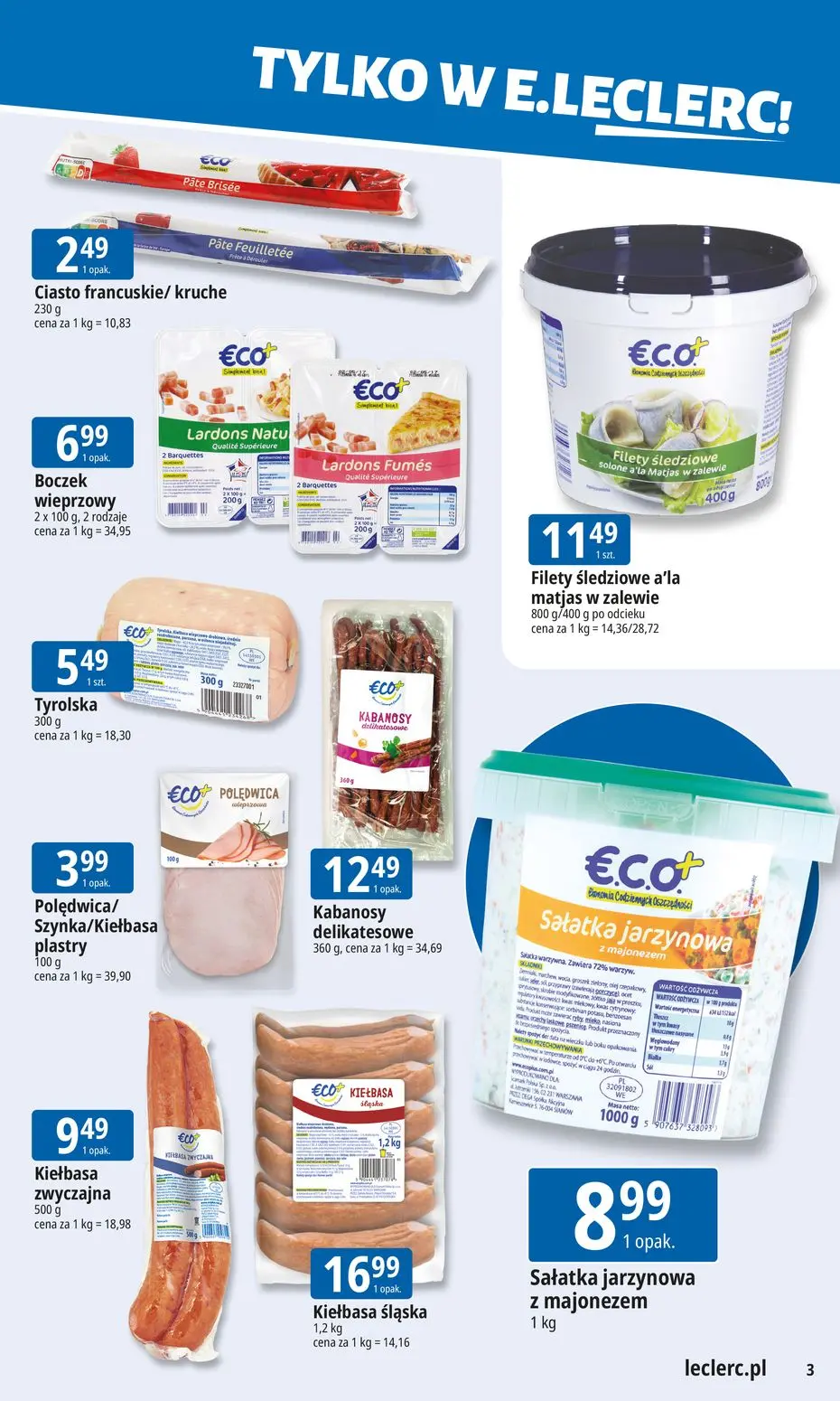 gazetka promocyjna E.Leclerc Tanio to tu! - Strona 3