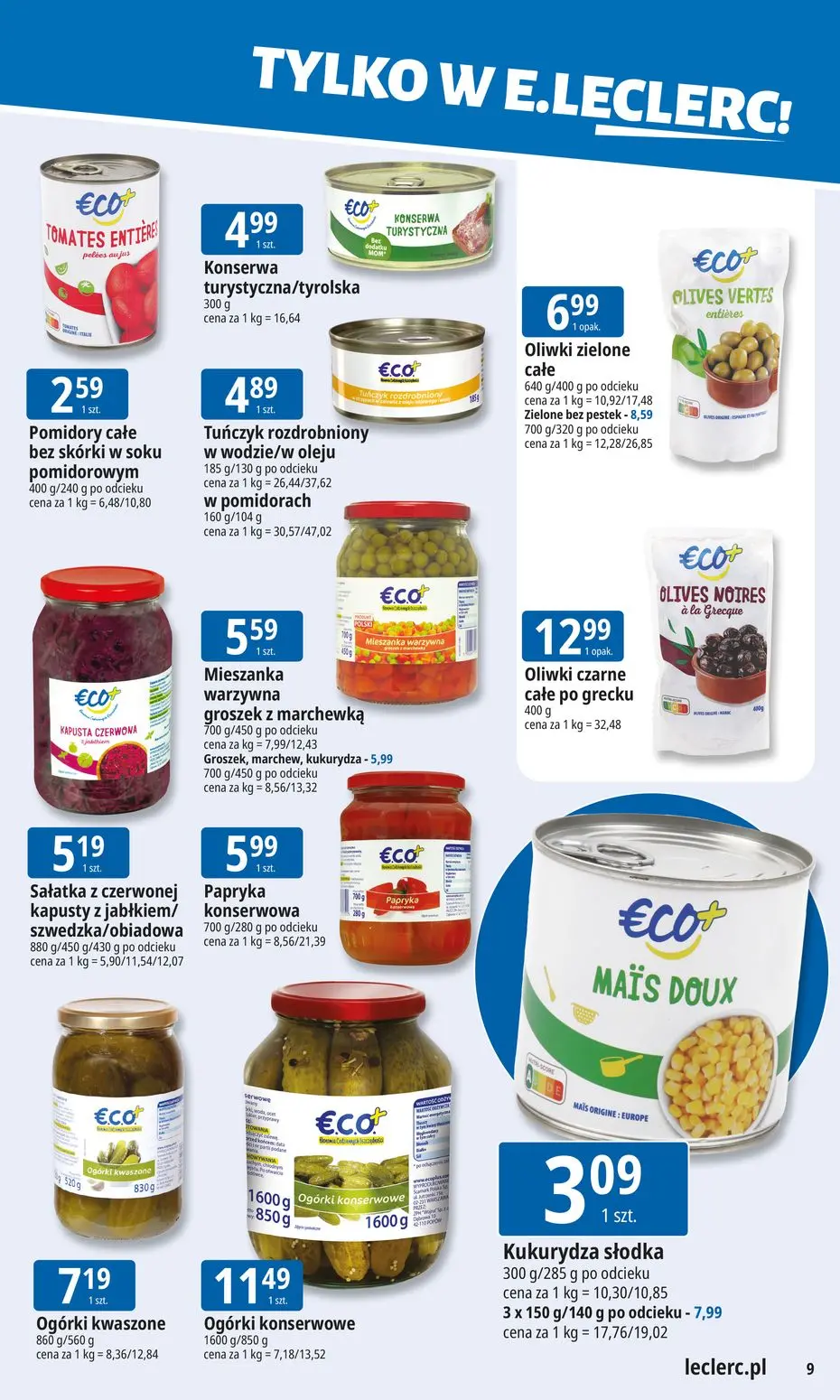 gazetka promocyjna E.Leclerc Tanio to tu! - Strona 9