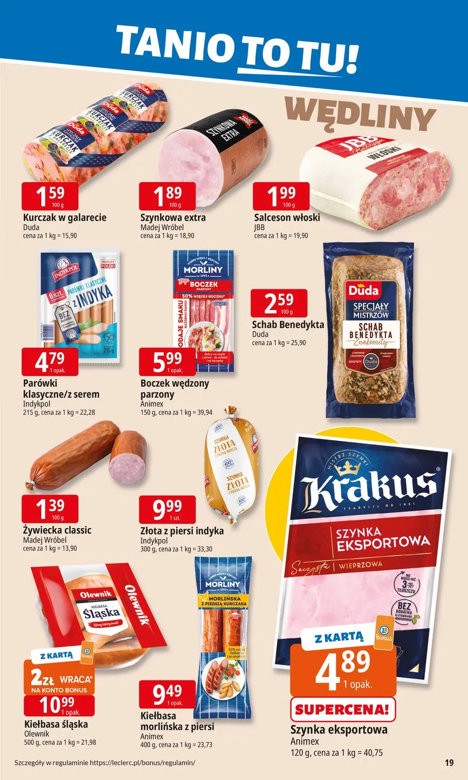 gazetka promocyjna E.Leclerc Tanio to tu! - Strona 19