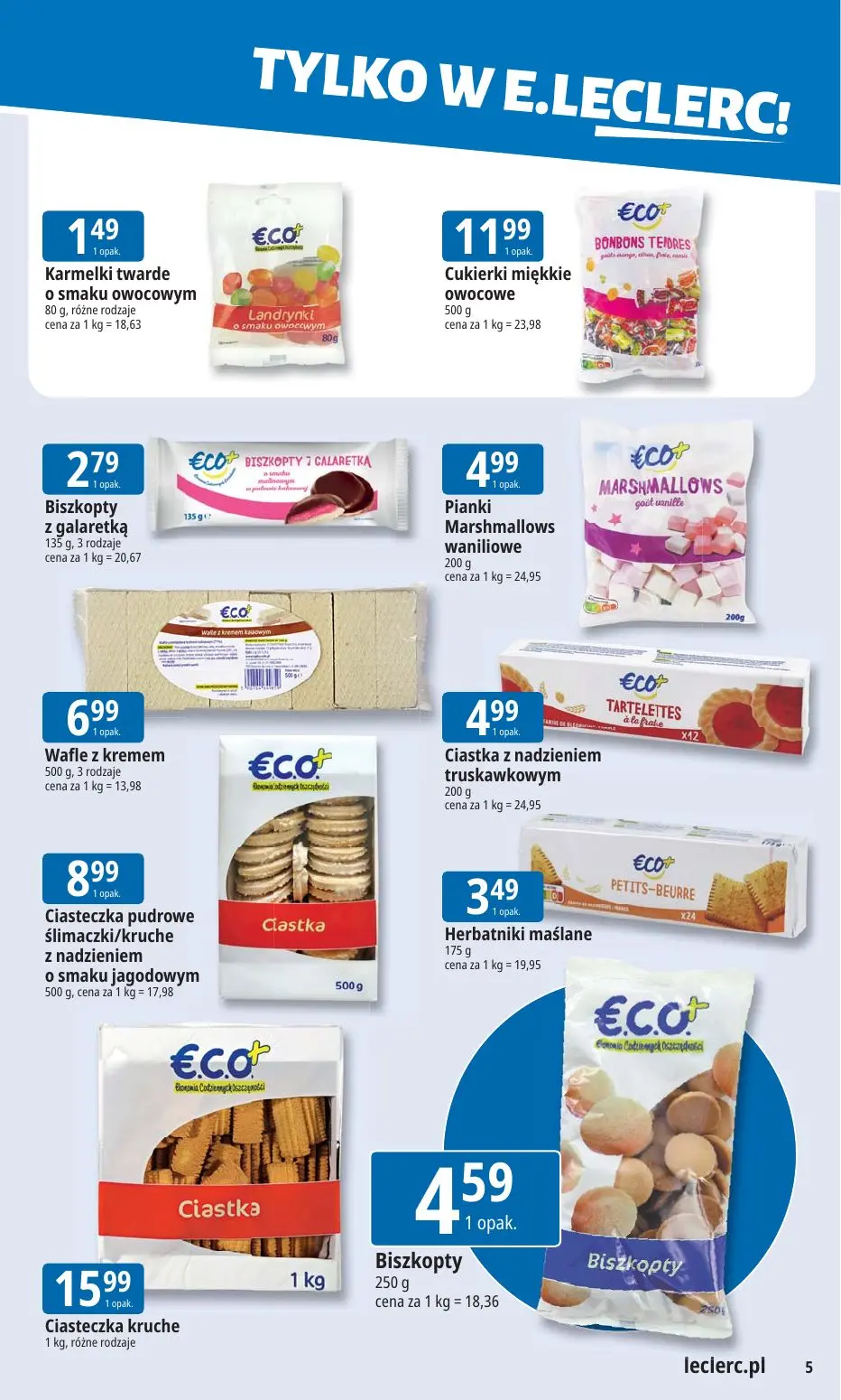 gazetka promocyjna E.Leclerc Tanio to tu! - Strona 5