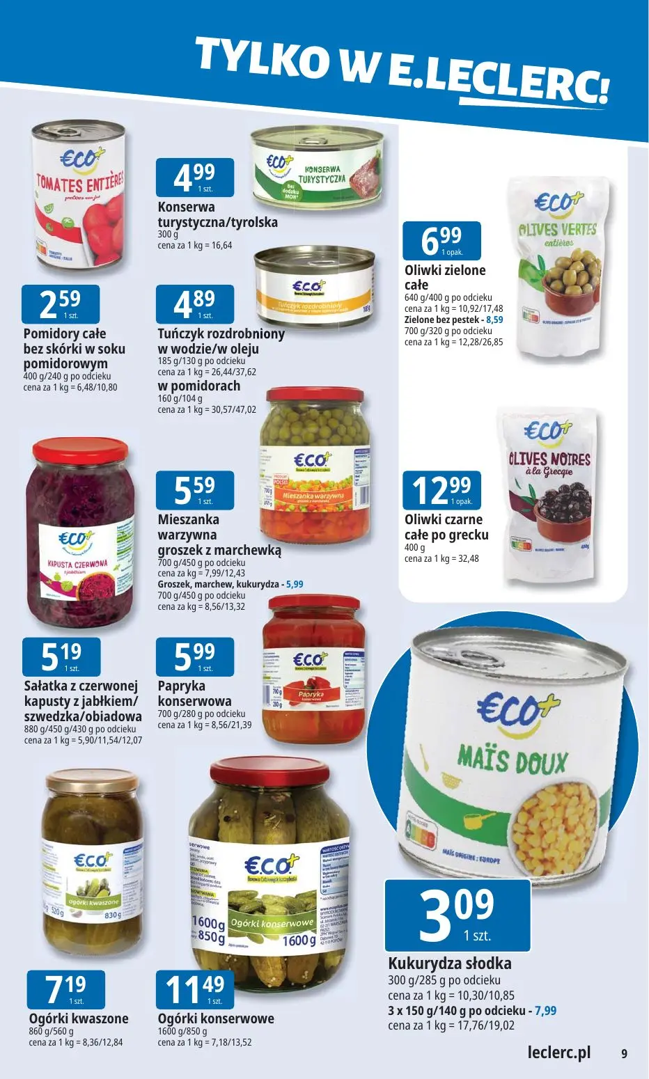 gazetka promocyjna E.Leclerc Tanio to tu! - Strona 9