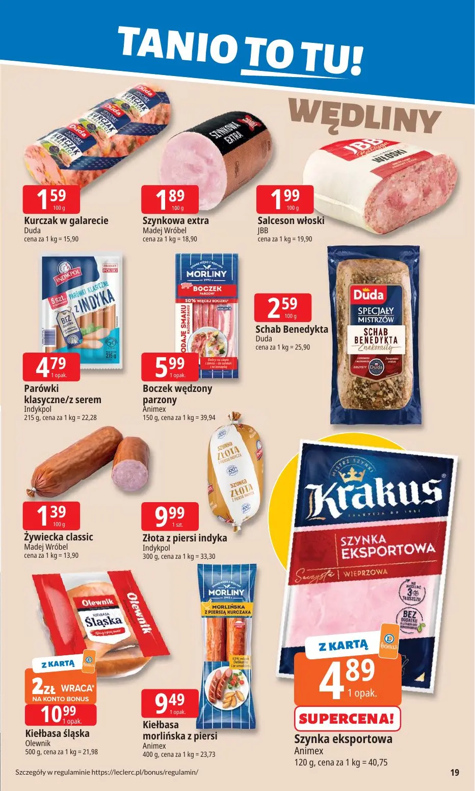 gazetka promocyjna E.Leclerc Tanio to tu! - Strona 19