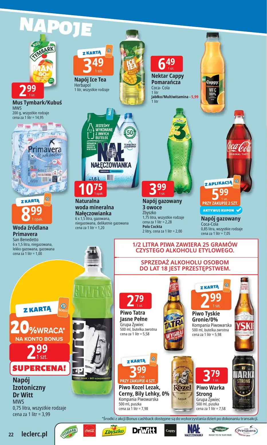 gazetka promocyjna E.Leclerc Tanio to tu! - Strona 22