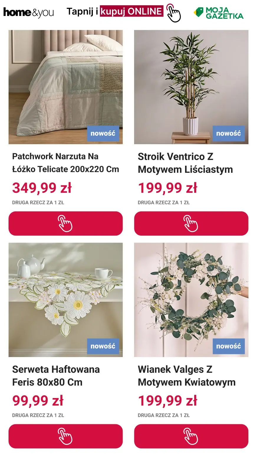 gazetka promocyjna home&you 🥳 Druga rzecz 1 zł 🎇 - Strona 3