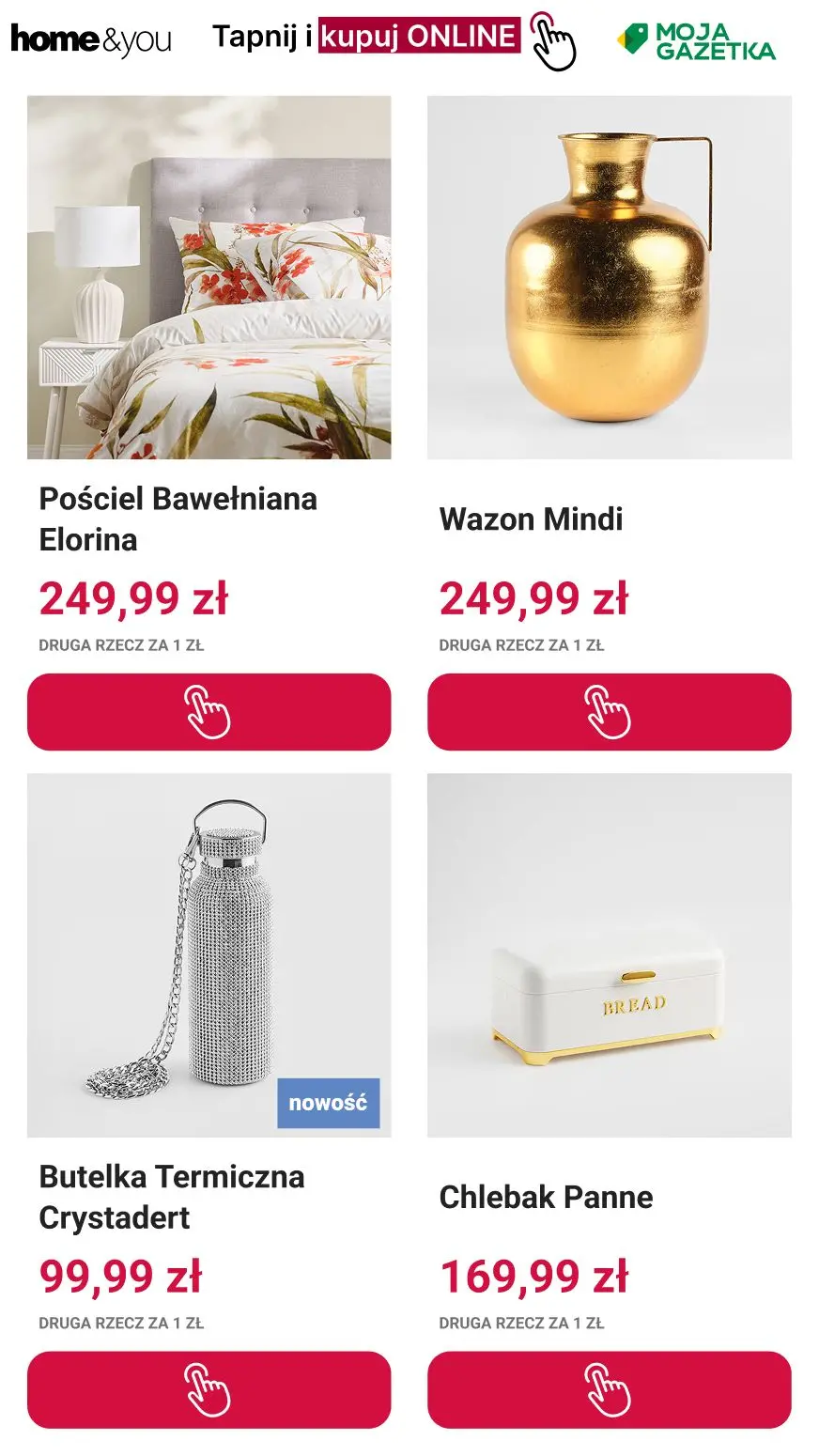 gazetka promocyjna home&you 🥳 Druga rzecz 1 zł 🎇 - Strona 6