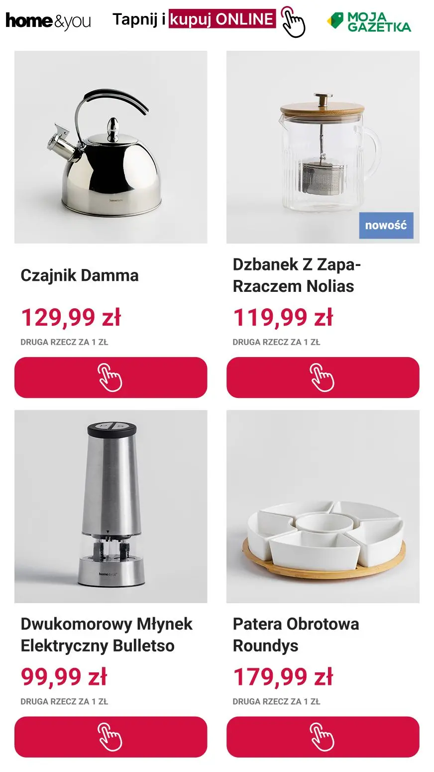 gazetka promocyjna home&you 🥳 Druga rzecz 1 zł 🎇 - Strona 7
