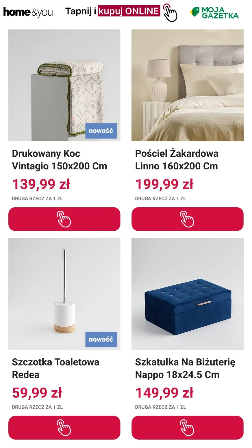 gazetka promocyjna home&you 🥳 Druga rzecz 1 zł 🎇 - Strona 9