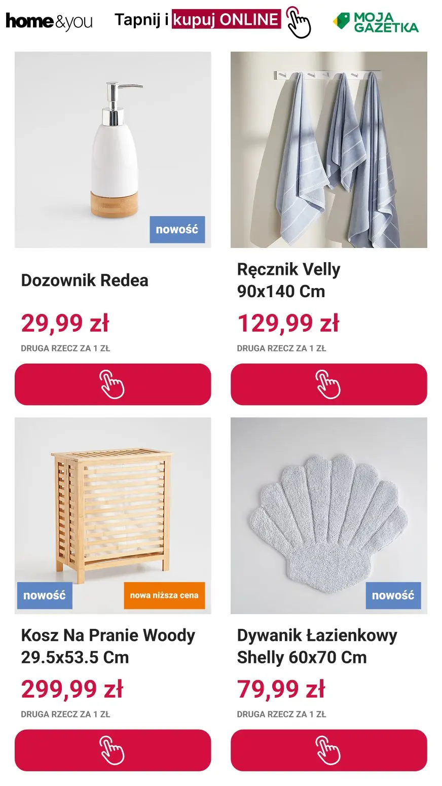 gazetka promocyjna home&you 🥳 Druga rzecz 1 zł 🎇 - Strona 10