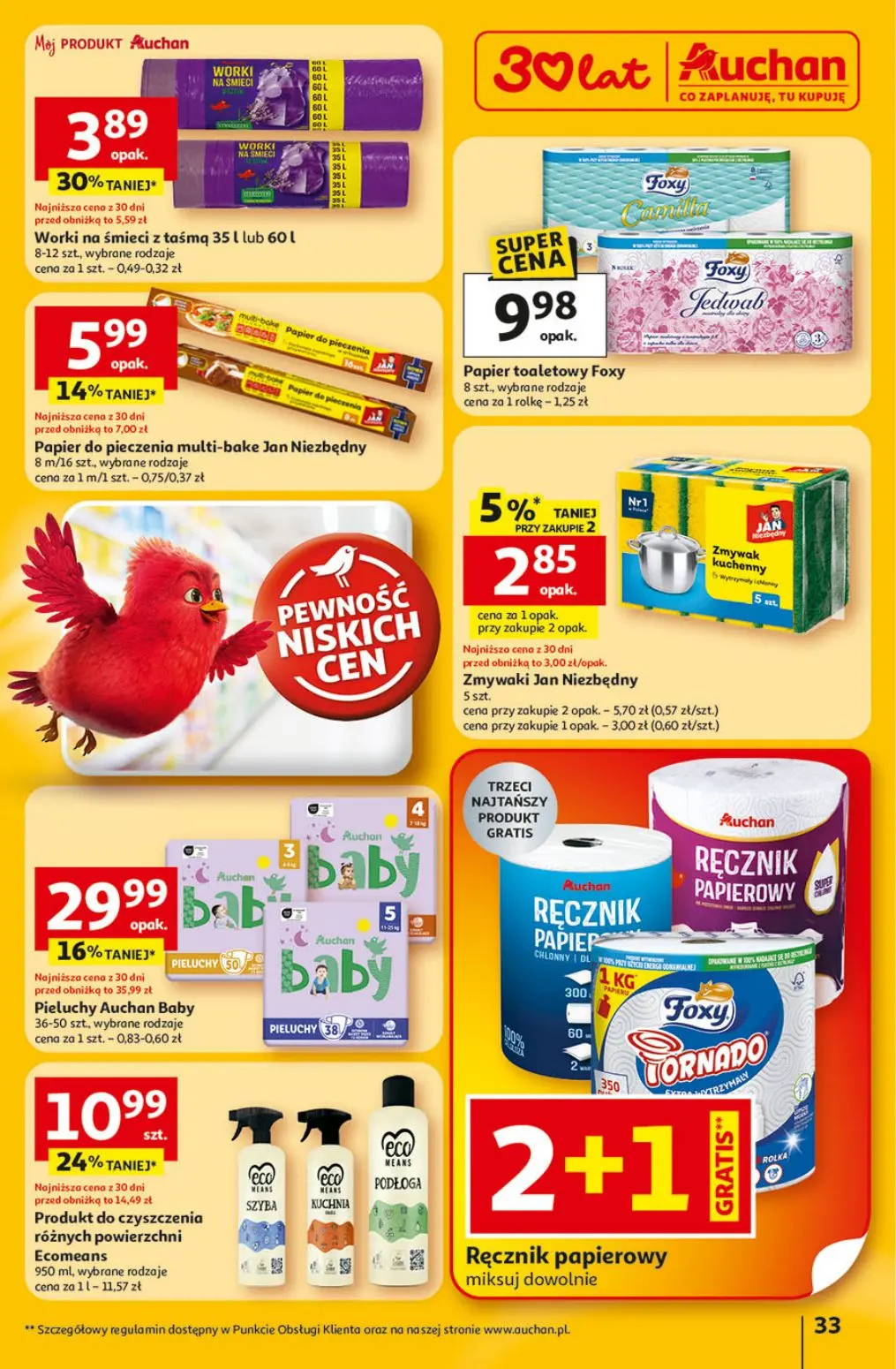 gazetka promocyjna Auchan Co zaplanuję, to kupuję - Strona 33