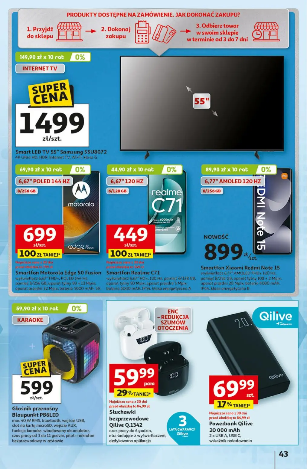 gazetka promocyjna Auchan Co zaplanuję, to kupuję - Strona 43