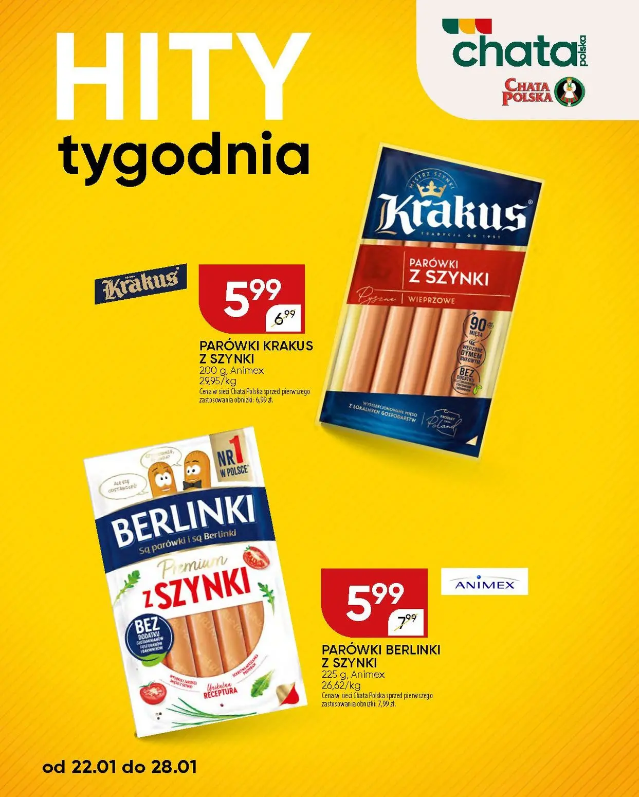 gazetka promocyjna Chata Polska Hity tygodnia - Strona 1