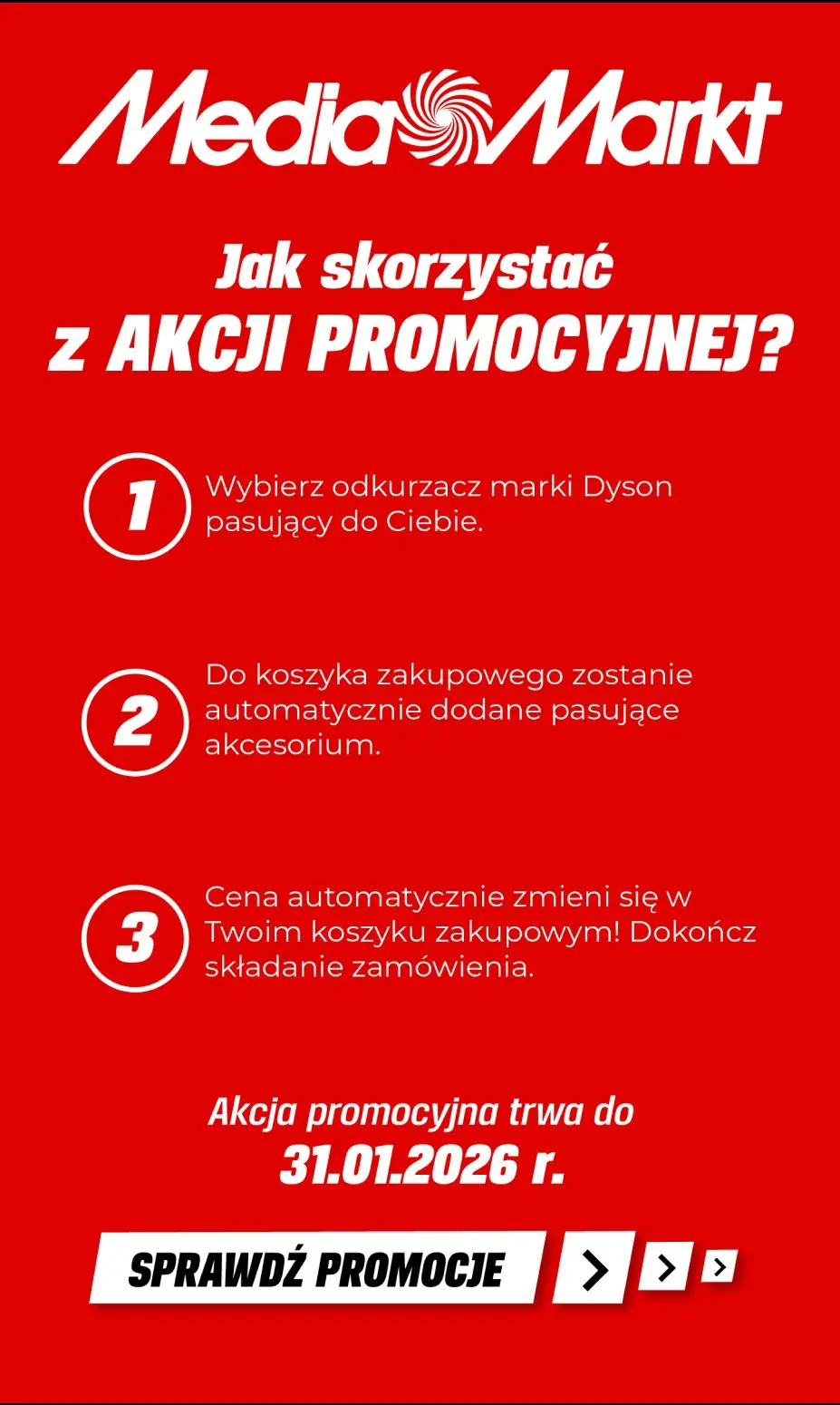 gazetka promocyjna Media Markt Odkurzacze Dyson z akcesoriami w cenie! - Strona 2
