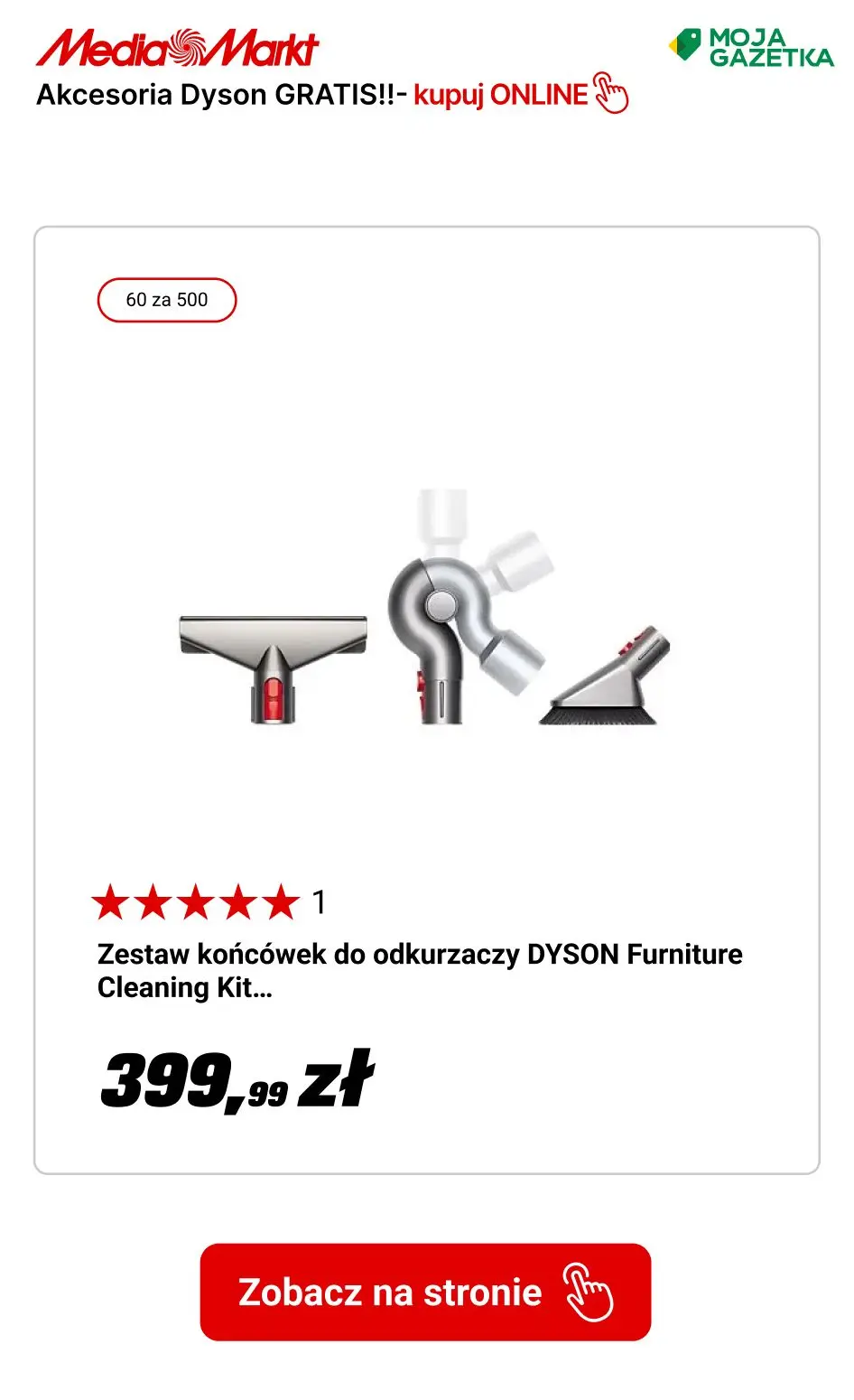 gazetka promocyjna Media Markt Odkurzacze Dyson z akcesoriami w cenie! - Strona 8