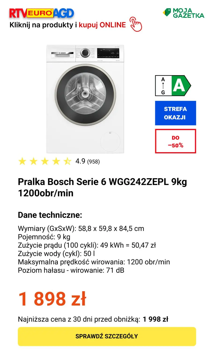 gazetka promocyjna RTV EURO AGD Wyprzedaż do –50%❗❗ - Strona 8