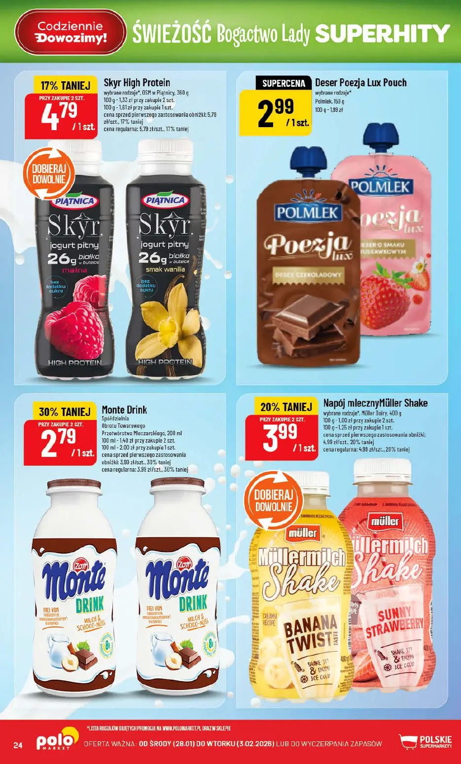 gazetka promocyjna POLOmarket Świeżość Bogactwo Lady Superhity - Strona 24