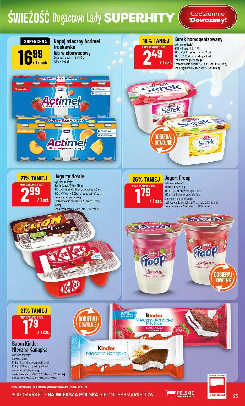gazetka promocyjna POLOmarket Świeżość Bogactwo Lady Superhity - Strona 25