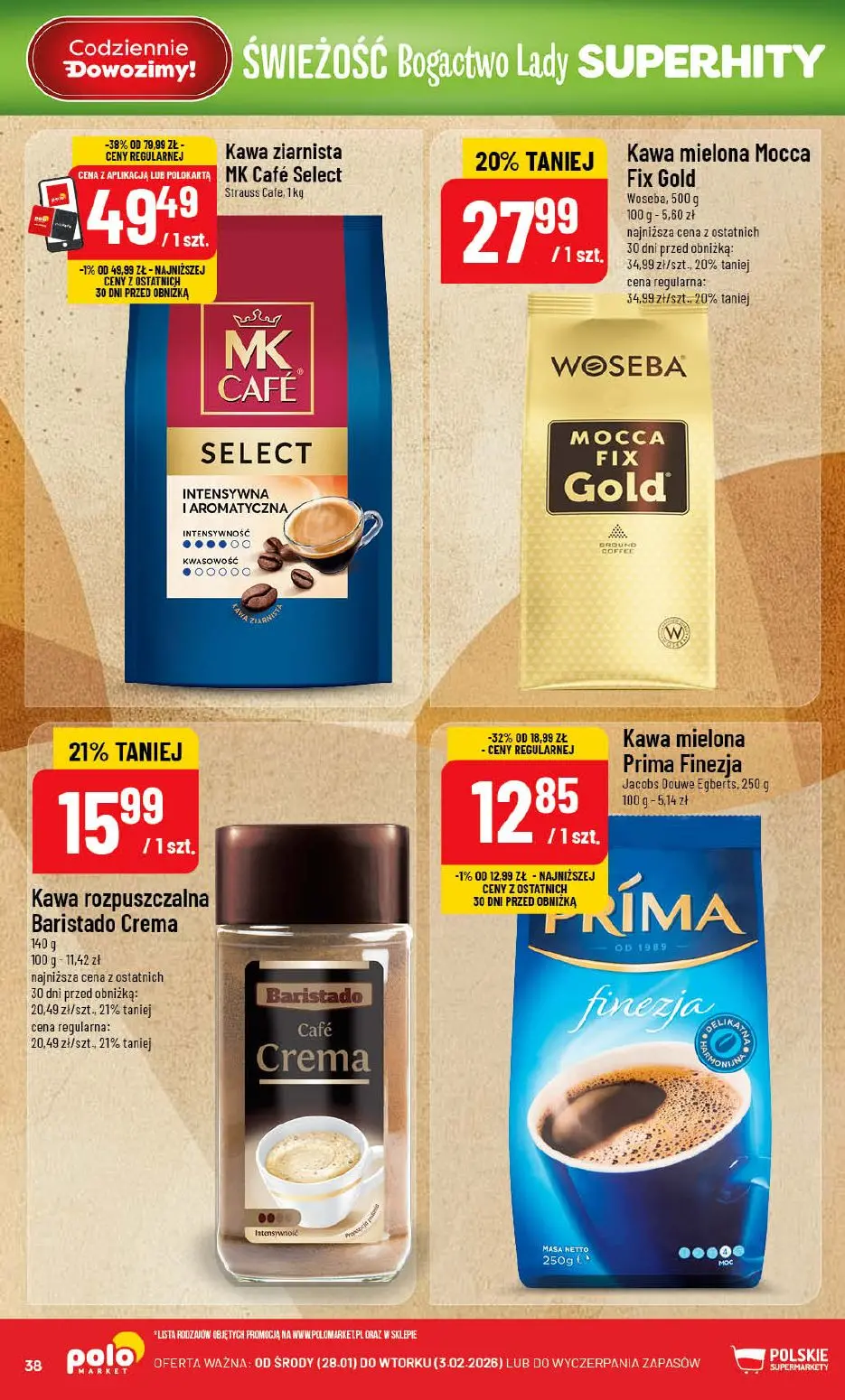 gazetka promocyjna POLOmarket Świeżość Bogactwo Lady Superhity - Strona 38