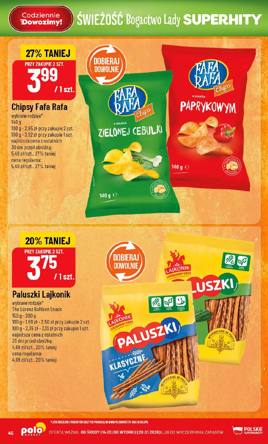gazetka promocyjna POLOmarket Świeżość Bogactwo Lady Superhity - Strona 46