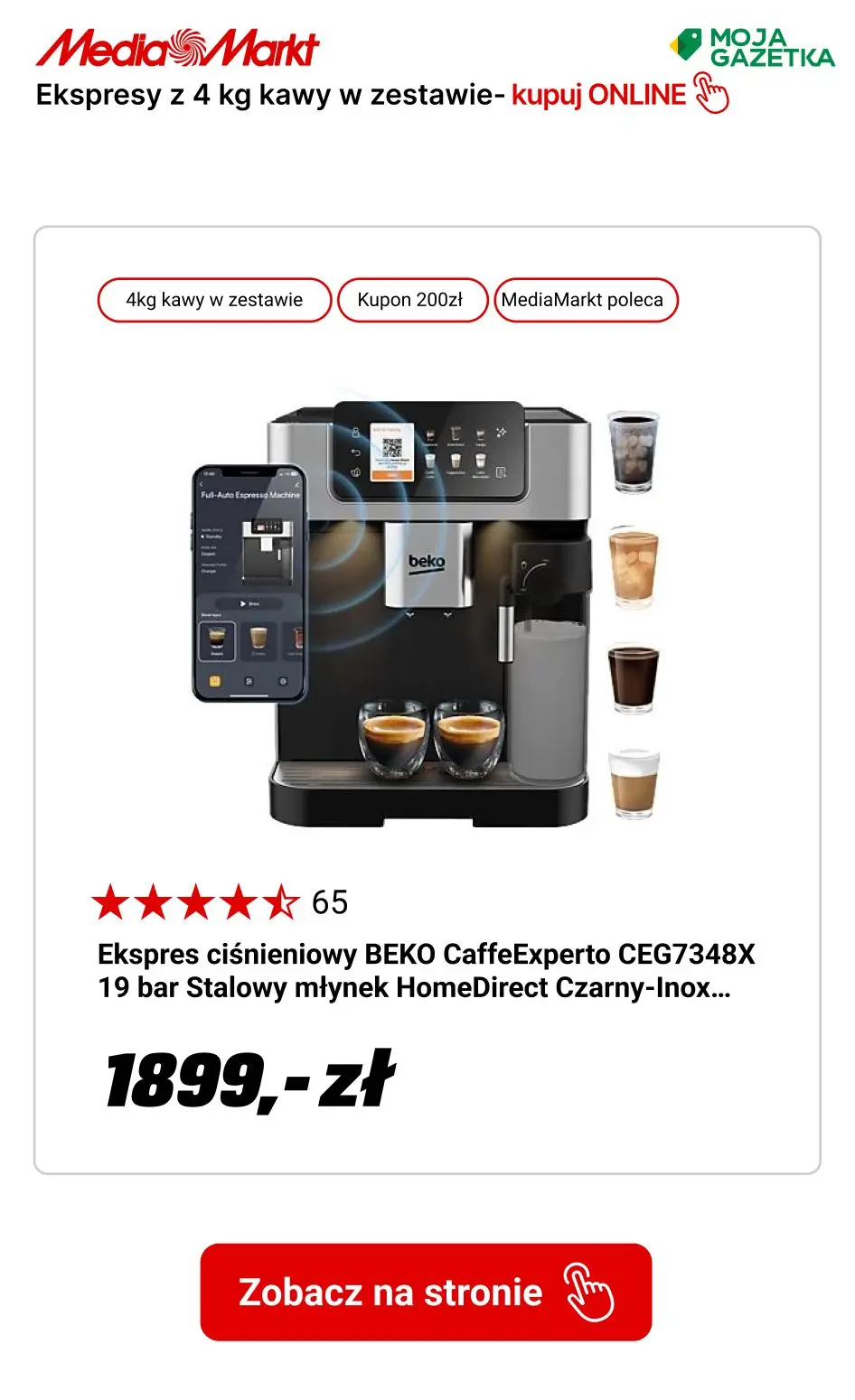 gazetka promocyjna Media Markt Ekspresy automatyczne z 4 kg kawy w zestawie! - Strona 7