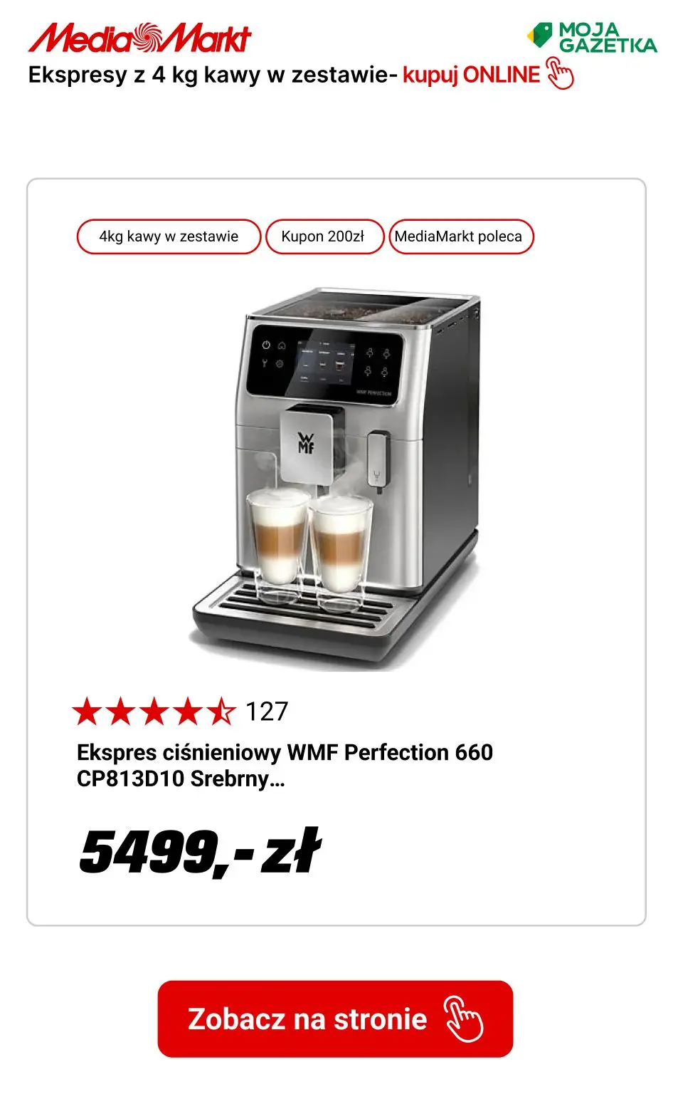 gazetka promocyjna Media Markt Ekspresy automatyczne z 4 kg kawy w zestawie! - Strona 8