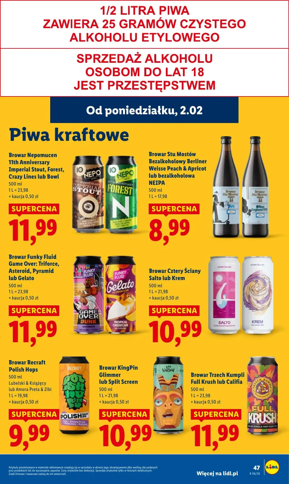gazetka promocyjna LIDL Od poniedziałku - Strona 47