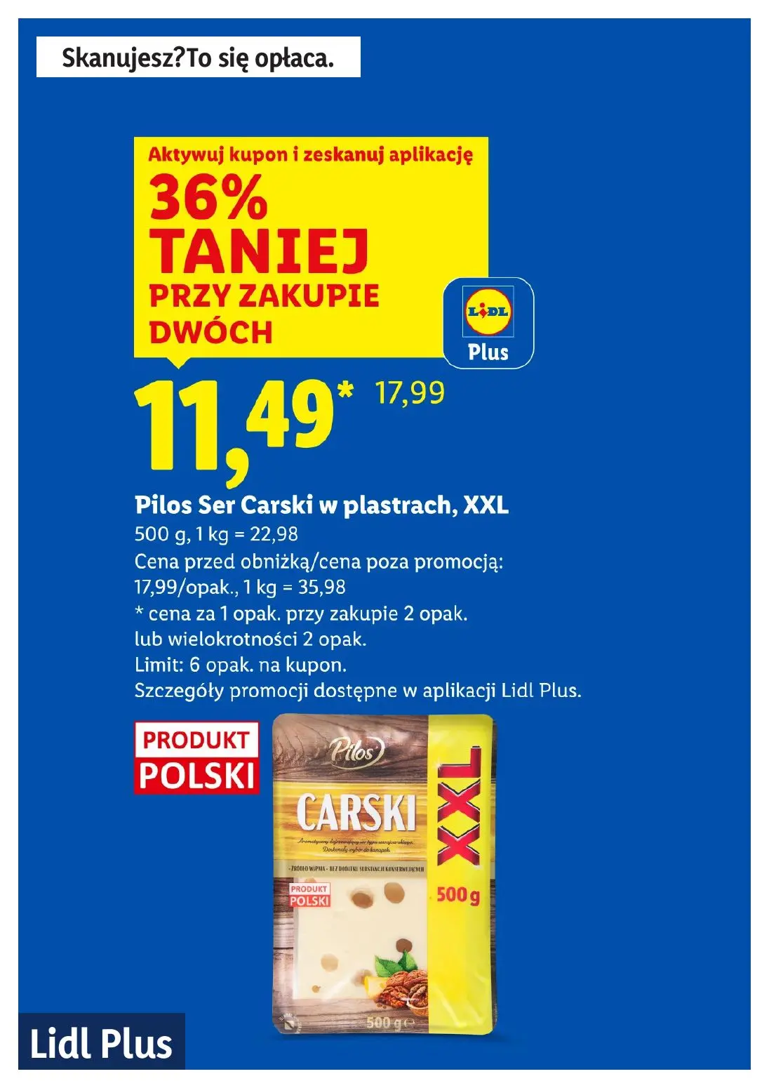 gazetka promocyjna LIDL Lidl plus. Skanujesz - To się opłaca - Strona 7