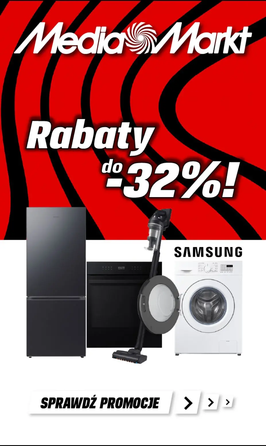 gazetka promocyjna Media Markt Wybrane produkty dużego AGD marki Samsung do -32% taniej! - Strona 1