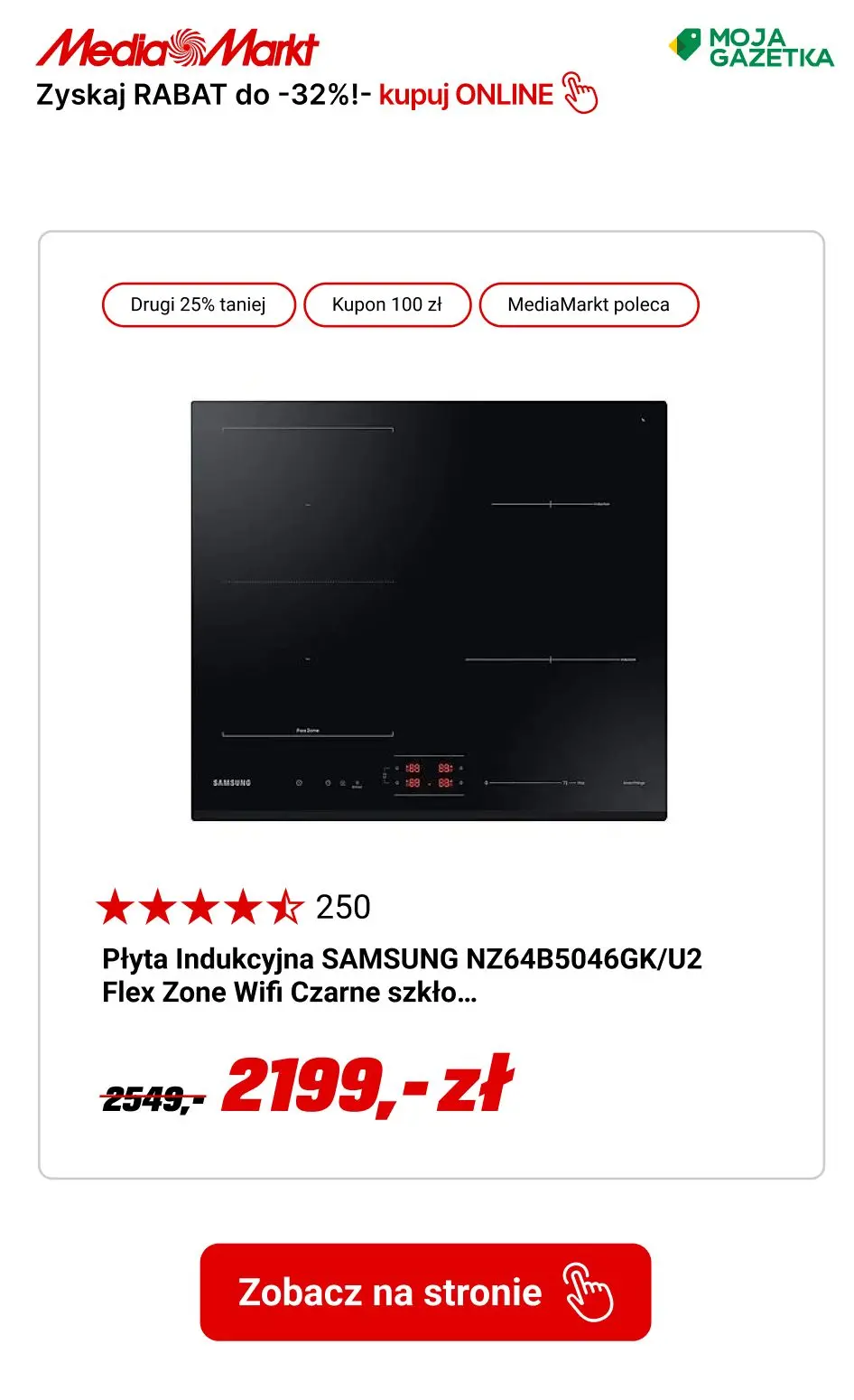 gazetka promocyjna Media Markt Wybrane produkty dużego AGD marki Samsung do -32% taniej! - Strona 2