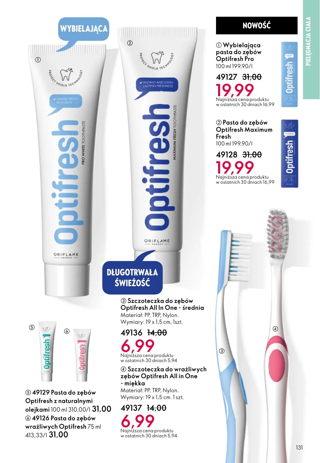 gazetka promocyjna ORIFLAME Ta sama miłość do rzęs - Strona 131