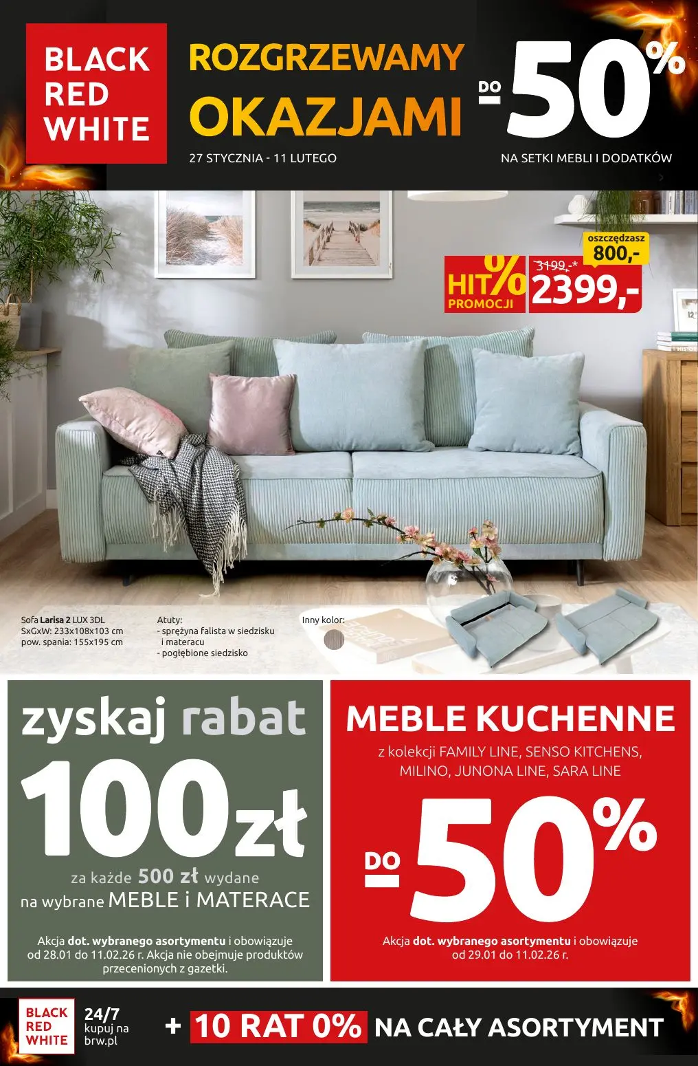 gazetka promocyjna Black Red White Rozgrzewamy okazjami do -50% - Strona 1