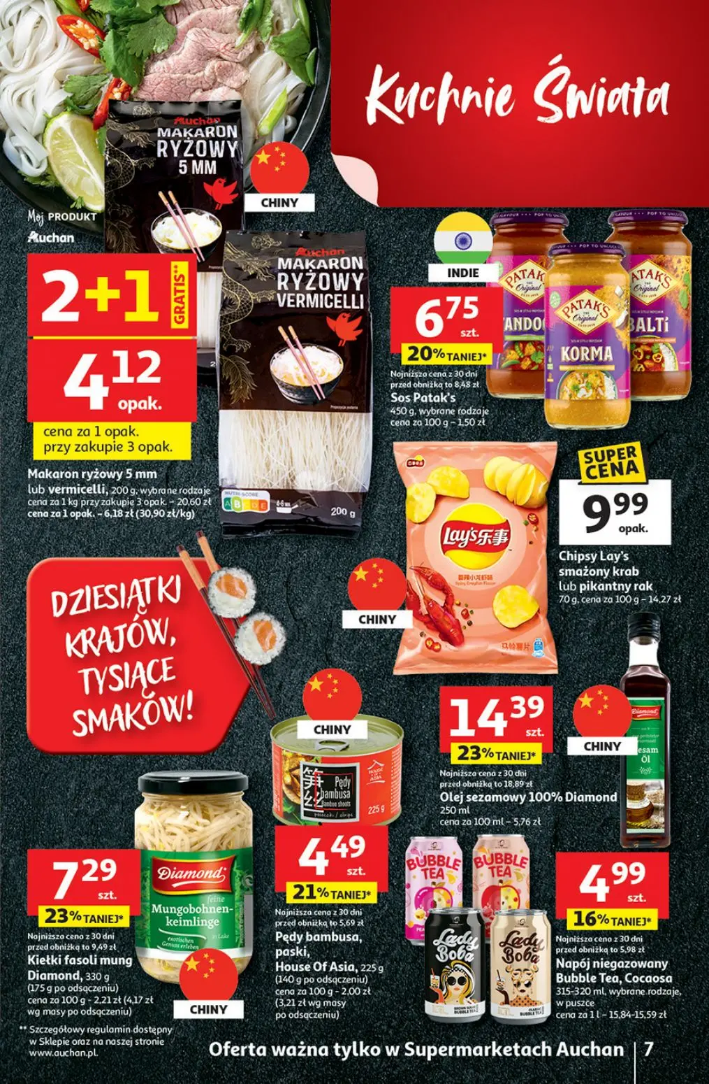 gazetka promocyjna Auchan Supermarket Mniej latania, więcej kochania - Strona 7