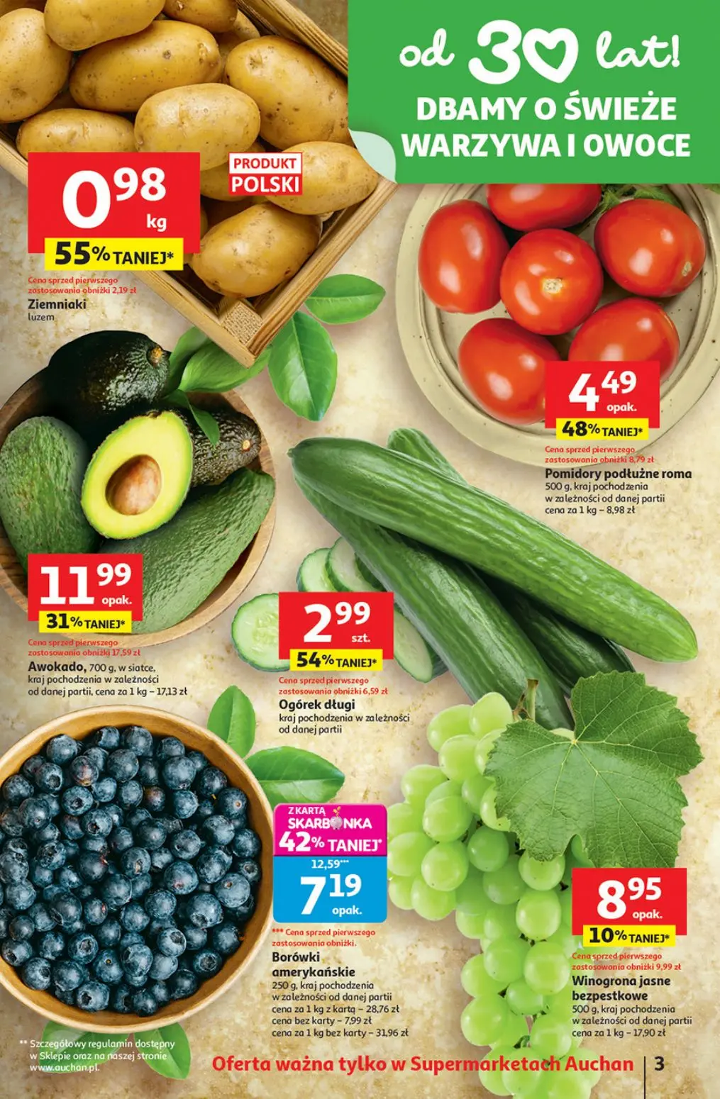 gazetka promocyjna Auchan Supermarket Mniej latania więcej kochania - Strona 3