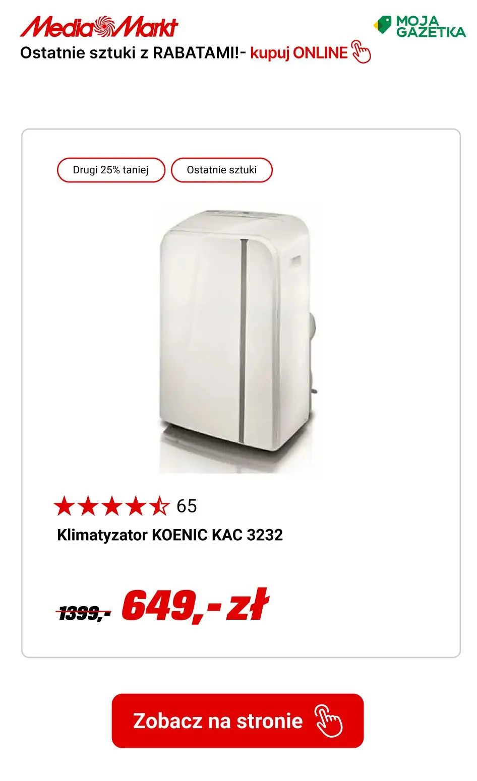 gazetka promocyjna Media Markt Ostatnie sztuki! RABATY do - 50%! - Strona 13