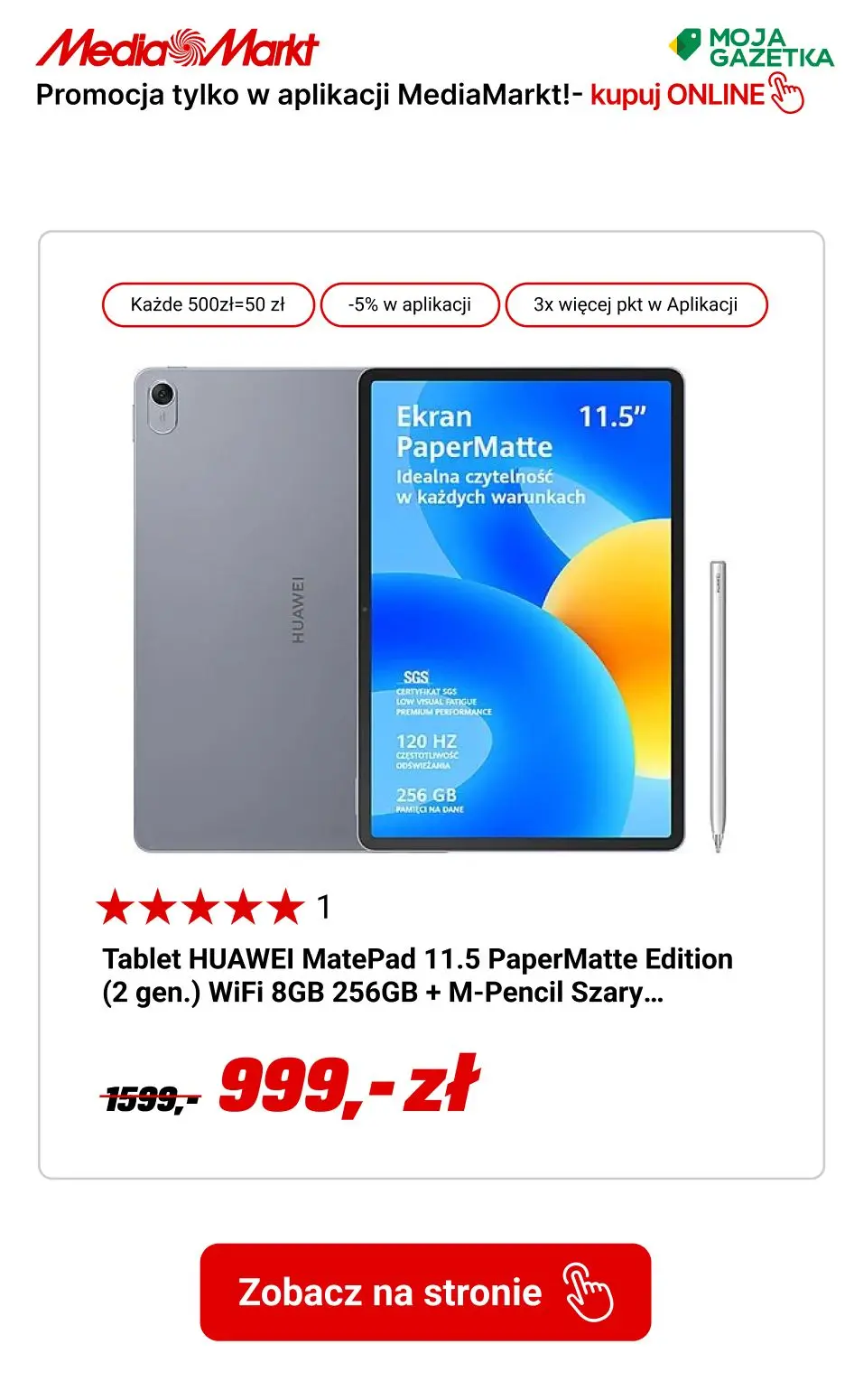 gazetka promocyjna Media Markt Słodkie rabaty! Promocja tylko w aplikacji MediaMarkt! - Strona 7