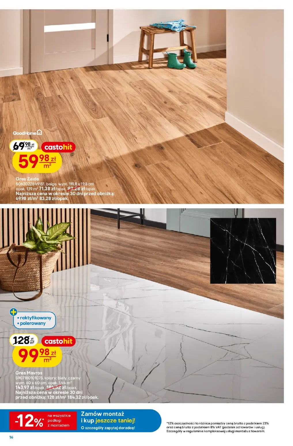 gazetka promocyjna castorama W teorii drzwi i podłogi - Strona 16