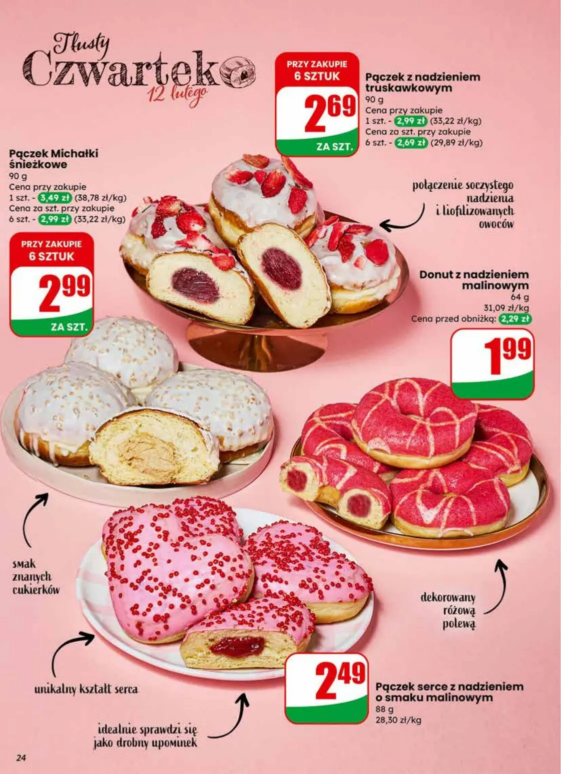 gazetka promocyjna dino Walentynki i Tłusty Czwartek - Strona 24