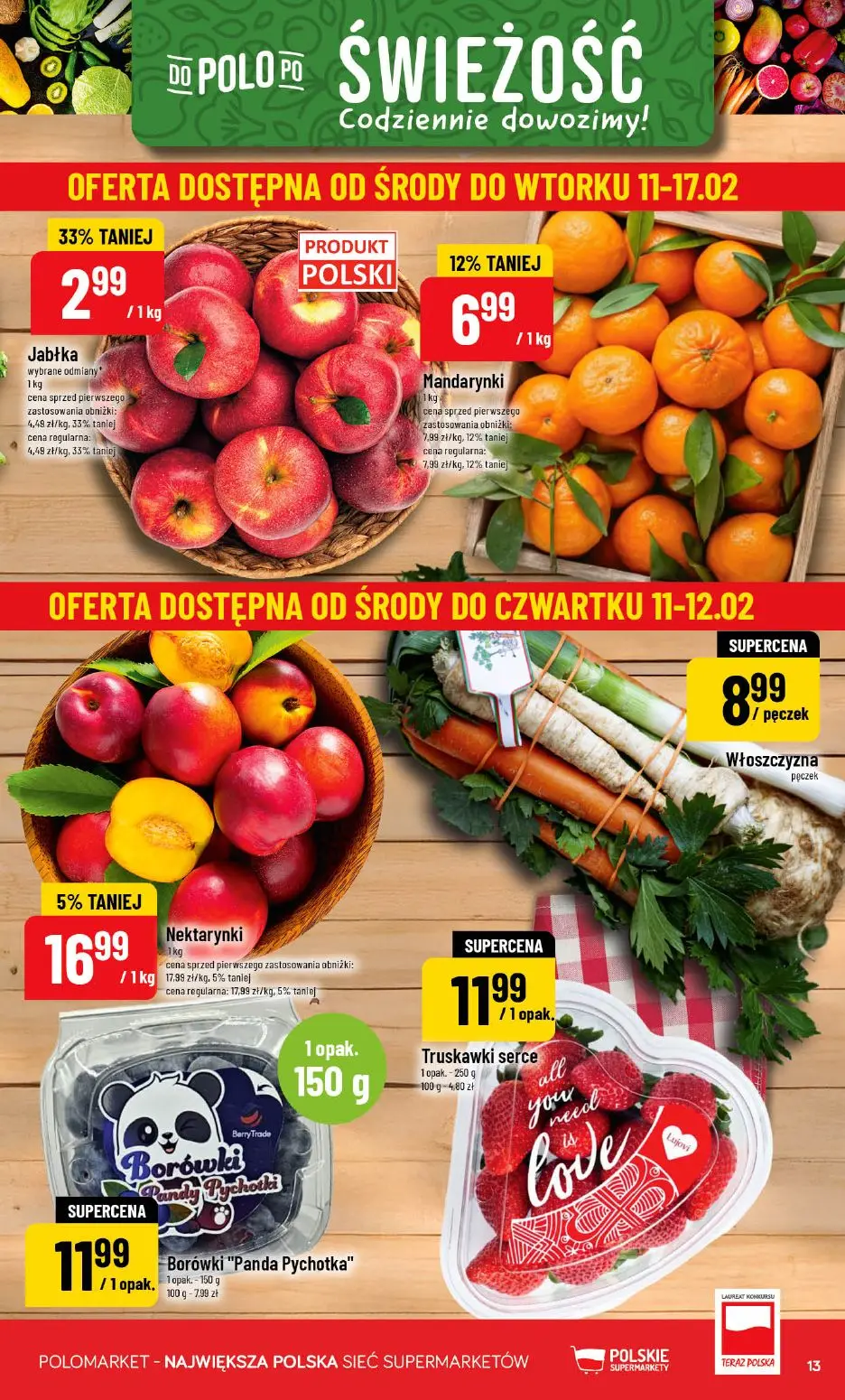 gazetka promocyjna POLOmarket Walentynkowy tłusty czwartek - Strona 13